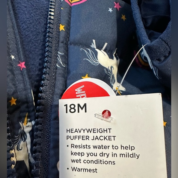 Jumping Beans Baby/Toddler Navy Unicorn Winter Puffer Jacket NWT Various… - Picture 2 of 7